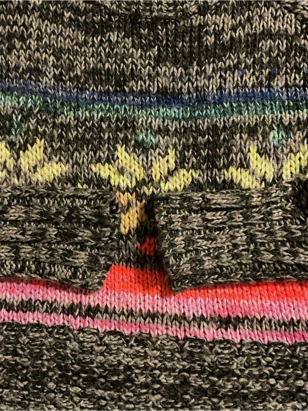 American Eagle Jegging Women’s Sweater Colorful Fair Isle‎ Snowflake Gray